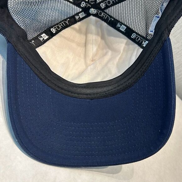 New Era Dallas Cowboys Trucker Hat Snapback Mesh NFL 9Forty White Navy Blue - Picture 8 of 10